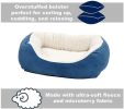 MidWest Quiet Time Boutique Cuddle Bed for Dogs Blue - Small - 1 count