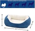 MidWest Quiet Time Boutique Cuddle Bed for Dogs Blue - Small - 1 count