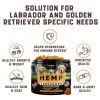 Calming Chews for Labrador Dogs with Valerian Root and Hemp Oil Aid during Thunderstorms Separation Car Rides Hip and Joint Health Tasty Dog Calming T