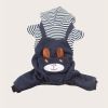 Pet Clothes For Small & Medium Dogs; Cartoon Bear Design Dog Four-legged Jumpsuit; Pet Apparel