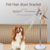 Hands Free Hair Dryer Holder; for men and pets; Hair Dryer Stand Holder; Adjustable Height; 360Â° adjustable angle