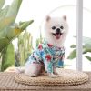 Hawaii Beach clothing for Pet Dog Cat T-Shirts Cute for Small, Medium and Large Dog Cats Cool Summer Vest Camp Shirt Clothes; dog clothes
