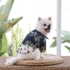 Hawaii Beach clothing for Pet Dog Cat T-Shirts Cute for Small, Medium and Large Dog Cats Cool Summer Vest Camp Shirt Clothes; dog clothes