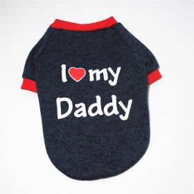 Letter Print Pet Sweater For Dog & Cat; Warm Dog Sweater Soft Cat Sweatshirt; Winter Pet Apparel (Color: Dark Grey, size: L)