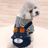 Pet Clothes For Small & Medium Dogs; Cartoon Bear Design Dog Four-legged Jumpsuit; Pet Apparel