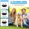 Dog Training Collar; Shock Collar for Dogs with Remote; Rechargeable Dog Shock Collar; 3 Modes Beep Vibration and Shock Waterproof Bark Collar